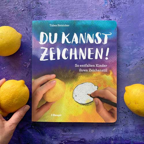 Du kannst zeichnen! Foto mit Zitronen.