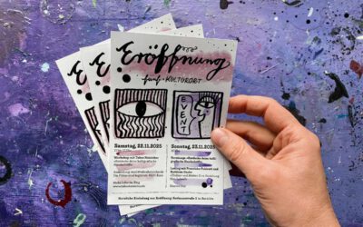 Eröffnung unseres Kulturortes mit Workshop, Vernissage und Lesung