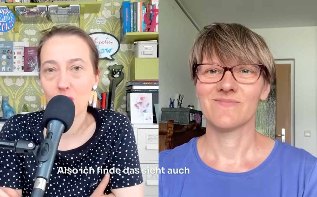 Kreativität zum Anhören: Tabea zu Gast im Podcast von Roberta Bergmann